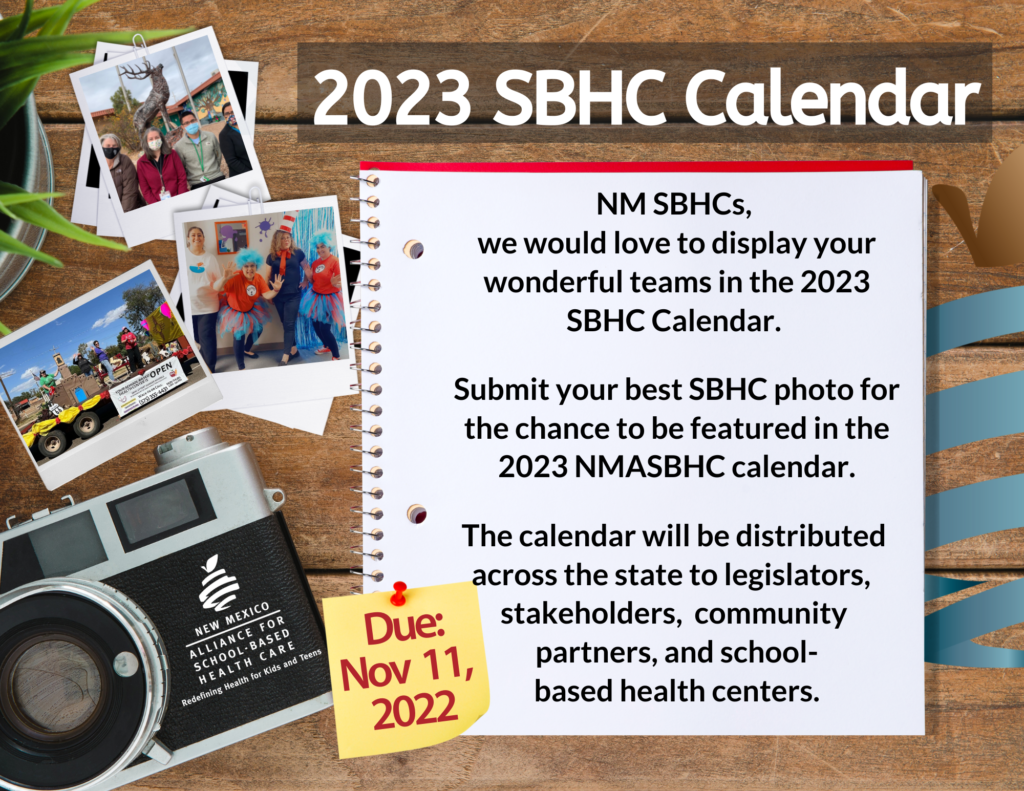 NMASBHC Annual Calendar New Mexico Alliance for SchoolBased Health Care