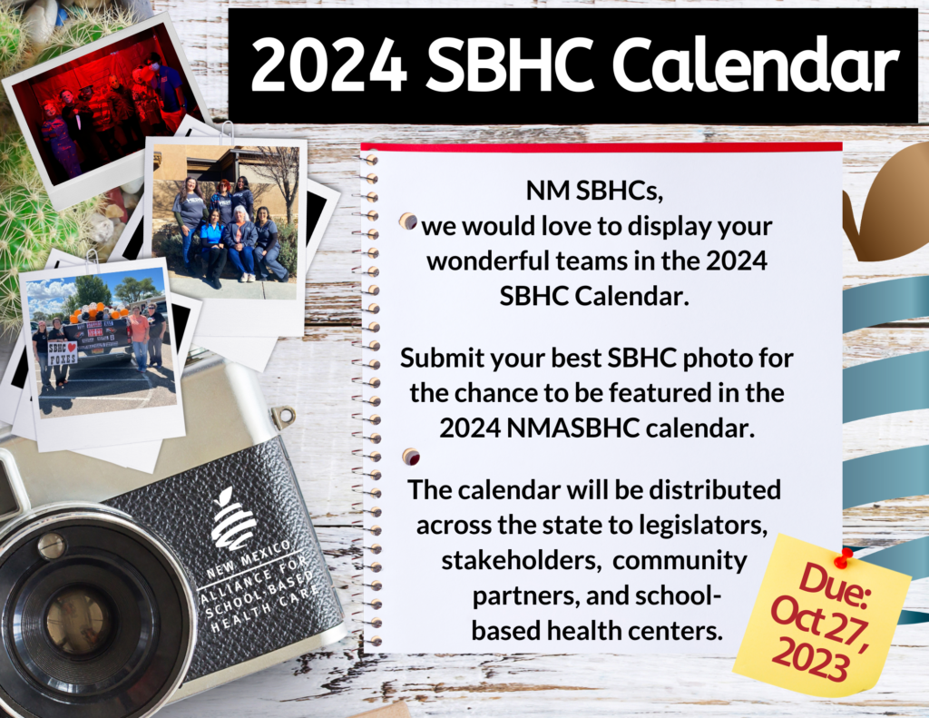 NMASBHC Annual Calendar New Mexico Alliance for SchoolBased Health Care